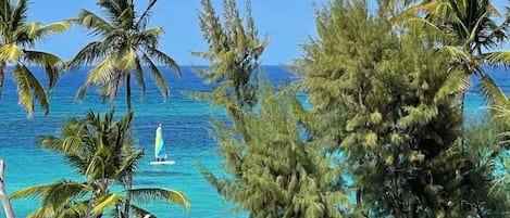 Private beach, white sand, beach cabanas, beach massages