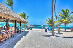 Private beach, white sand, beach cabanas, beach massages
