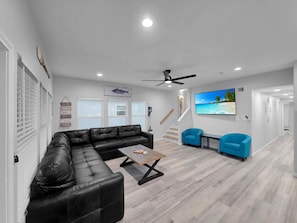 Smart TV, video games, table tennis, music library