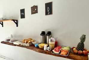 Free daily buffet breakfast