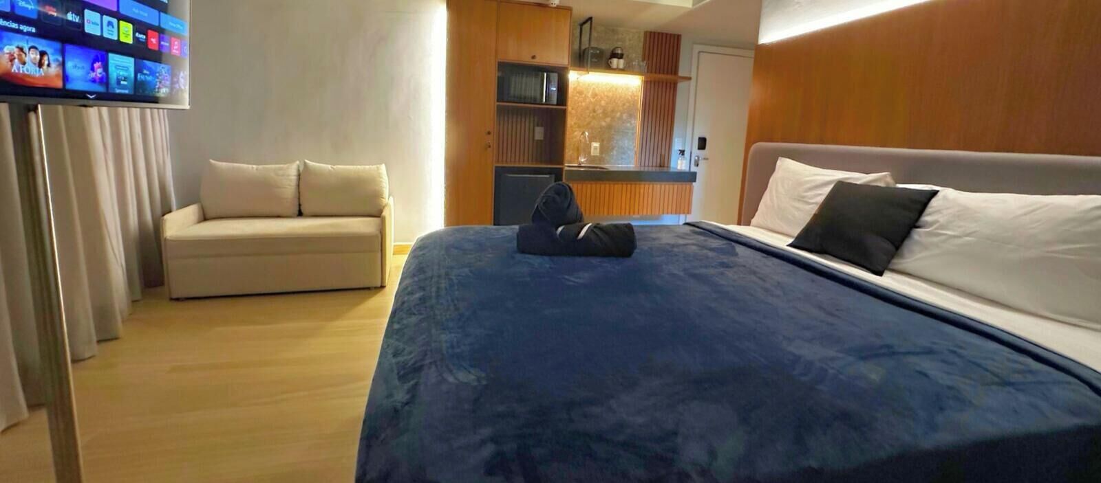 Luksus-studiolejlighed - 1 dobbeltseng | Arbejdsområde til bærbare computere, gratis Wi-Fi