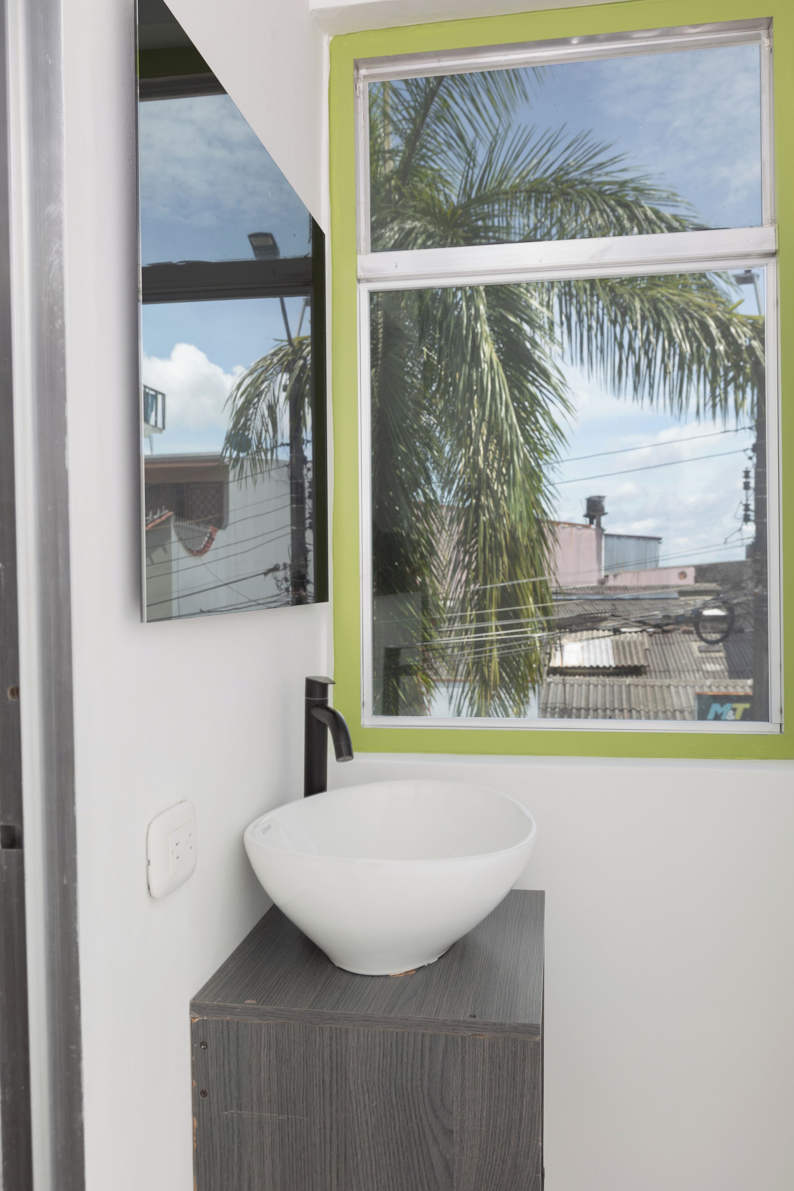 Shower, towels, soap, toilet paper