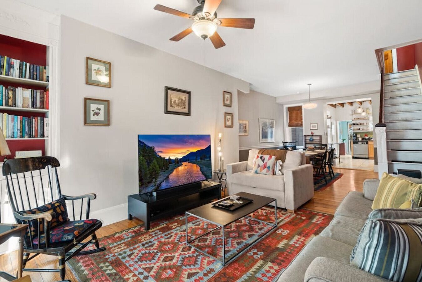 Casa, vista a la ciudad | Área de sala de estar