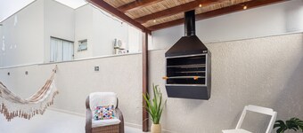 Apart w/ a Barbecue, 230 m From the Beach Sha0104