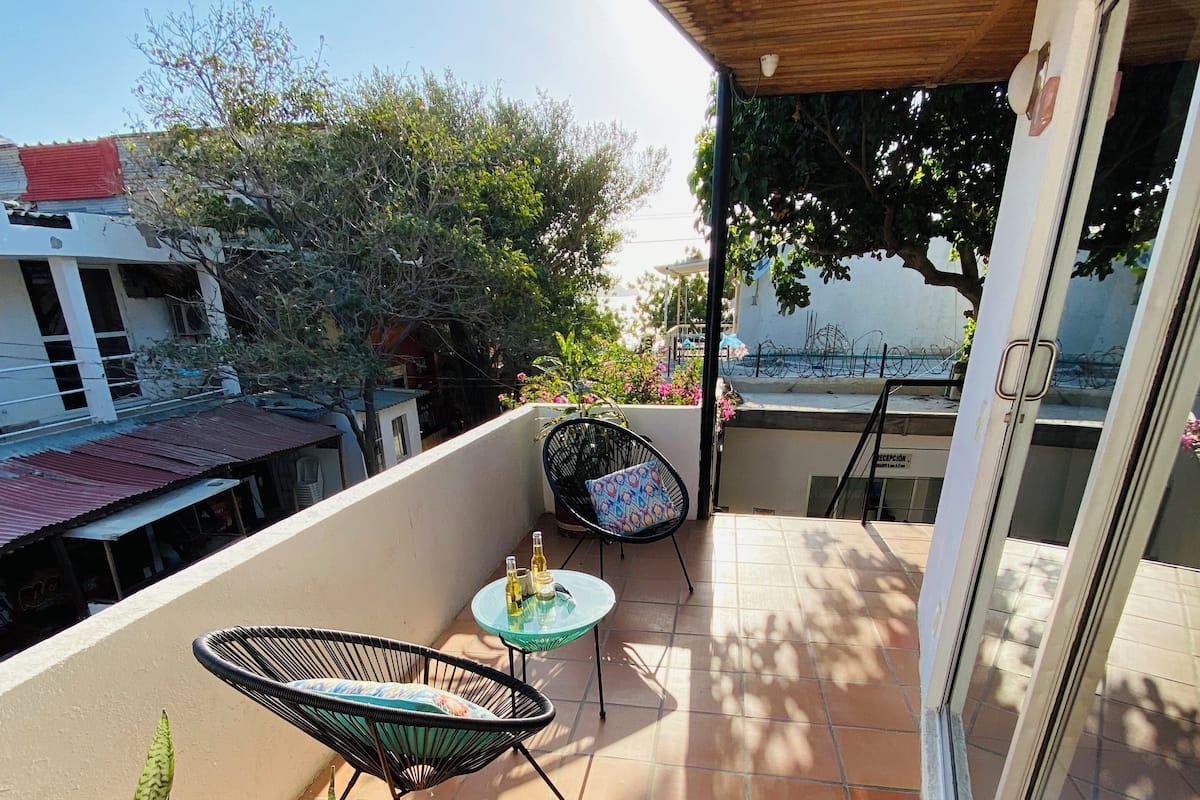 Estúdio luxo, sacada, vista para a cidade | Terraço/pátio