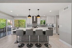 Fridge, microwave, oven, stovetop - 3BR Modern Home Palm Desert by GPM (Palm Desert)