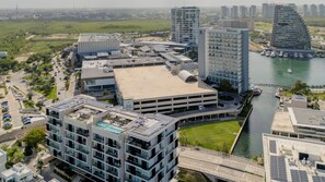 Exterior - Penthouse in Puerto Cancún with a Beach and Dock on the Property. | Sleeps 10. (Puerto Cancun)
