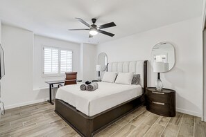 3 bedrooms, internet, bed sheets