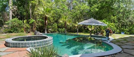 Casa, letti multipli, accesso alla piscina, vista piscina (Aqua Dream) | Vista dalla camera