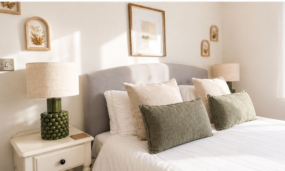 4 habitaciones, tabla de planchar con plancha y cuna de viaje 
