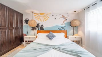 4 dormitorios, tabla de planchar con plancha, Internet y ropa de cama