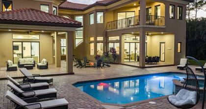 Modern 8BR Mansion | 6,500 SF, Pool, Cinema