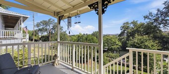 Peaceful Historic Home Steps from Main Street with Porch & Patio