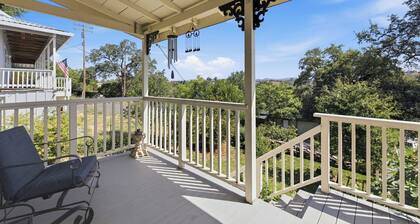 Peaceful Historic Home Steps from Main Street with Porch & Patio
