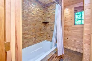 Shower, towels, toilet paper