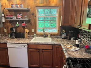 Microwave, oven, stovetop, dishwasher