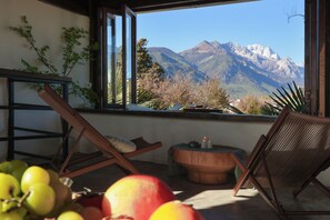 Blick von der Unterkunft