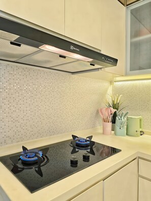 Apartment, 3 Bedrooms, City View | Private kitchen