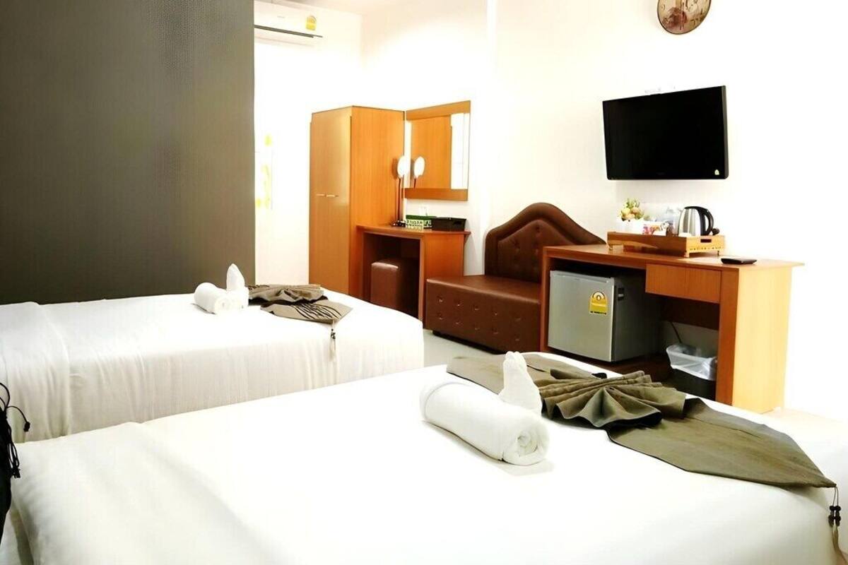 ห้องอีโคโนมี, เตียงเดี่ยว 2 เตียง, อาคารเสริม | ห้องเก็บเสียง, Wi-Fi ฟรี, ผ้าปูที่นอน