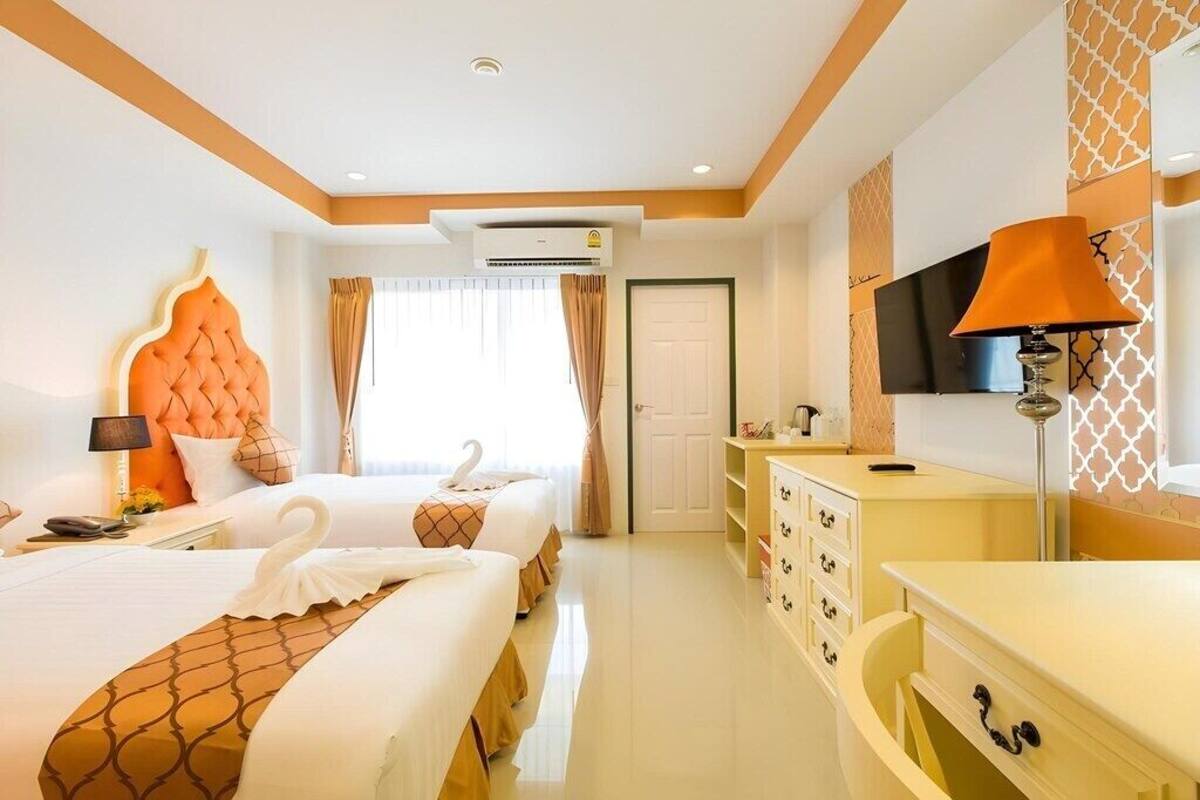 ห้องซูพีเรีย, เตียงเดี่ยว 2 เตียง, วิวเมือง | ห้องเก็บเสียง, Wi-Fi ฟรี, ผ้าปูที่นอน