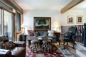 TV, fireplace - West Vail Ptarmigan Townhome - Summer Pool (Vail)