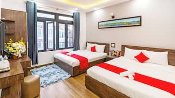 Deluxe Quadruple Room | Free WiFi, bed sheets