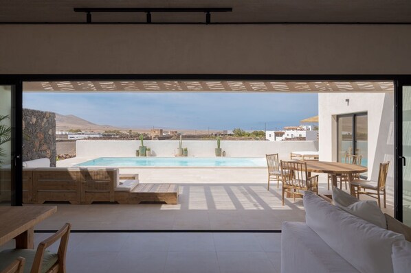 A heated pool