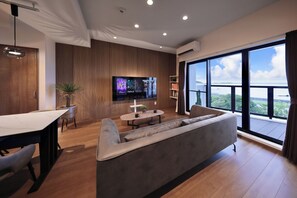Maison, balcon, vue mer | Coin séjour