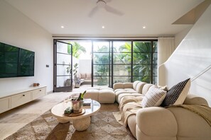 Luxury Villa, 2 Bedrooms, Patio, Ocean View | Living room