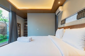 Casa de campo Deluxe, 1 cama Queen size, para no fumadores, vista a la alberca | Wifi gratis