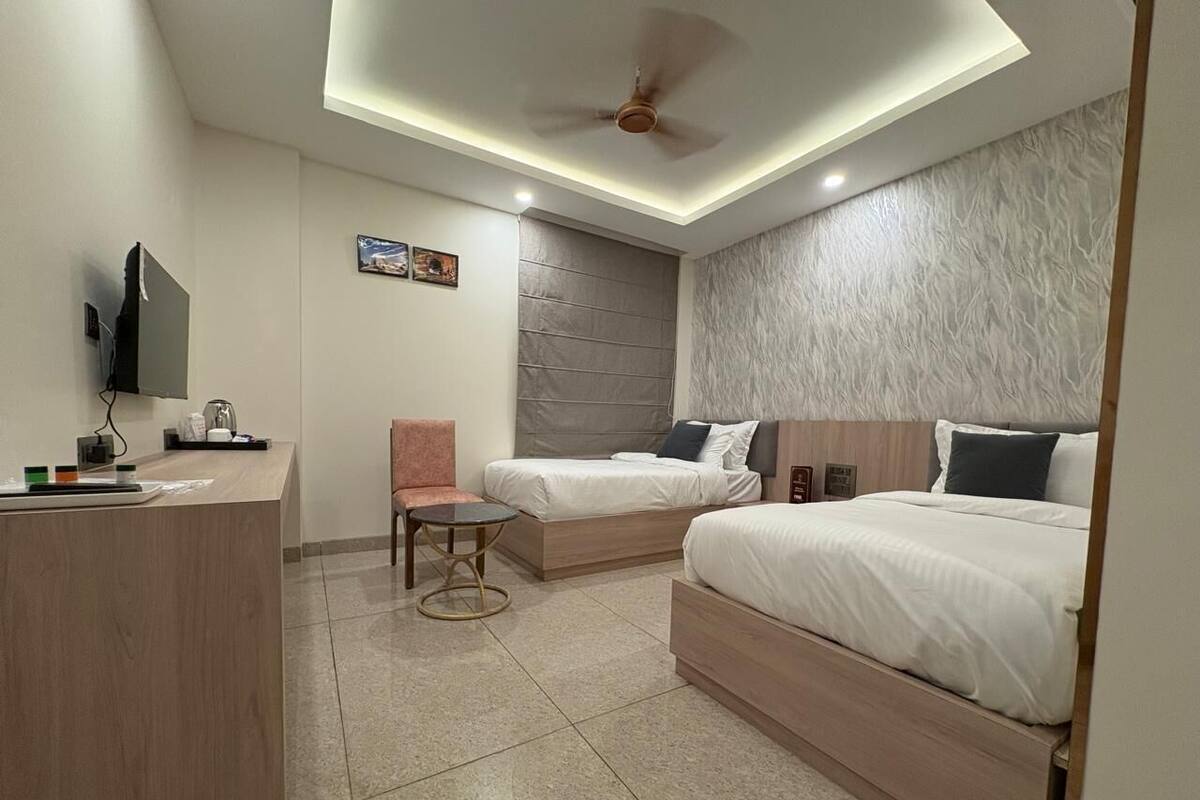 Quarto duplo | Wi-Fi de cortesia, roupa de cama