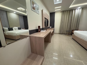 Deluxe Room | Free WiFi, bed sheets - Hotel Surbhi Grant By Gazebo (Danta Ramgarh)