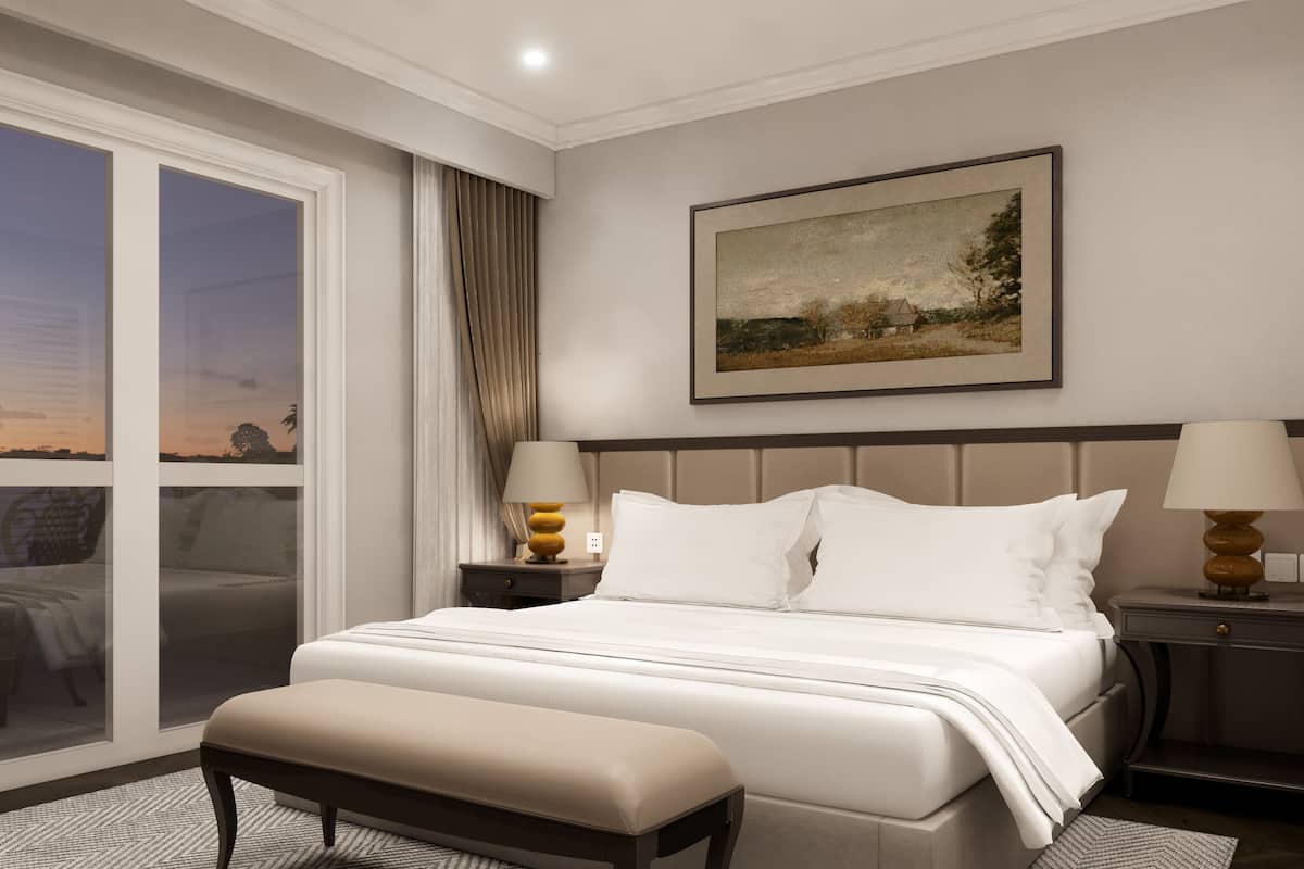 Caja de seguridad en la habitación y escritorio