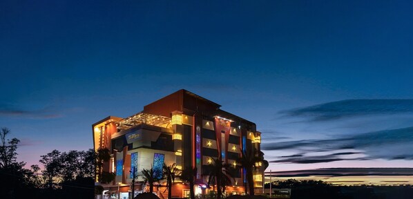 Front of property – evening/night