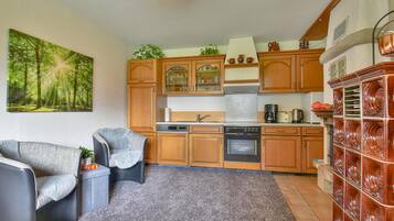 Kühlschrank, Ofen, Herdplatte, Geschirrspüler