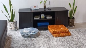 豪華客房, 露台, 度假村景 | 客廳