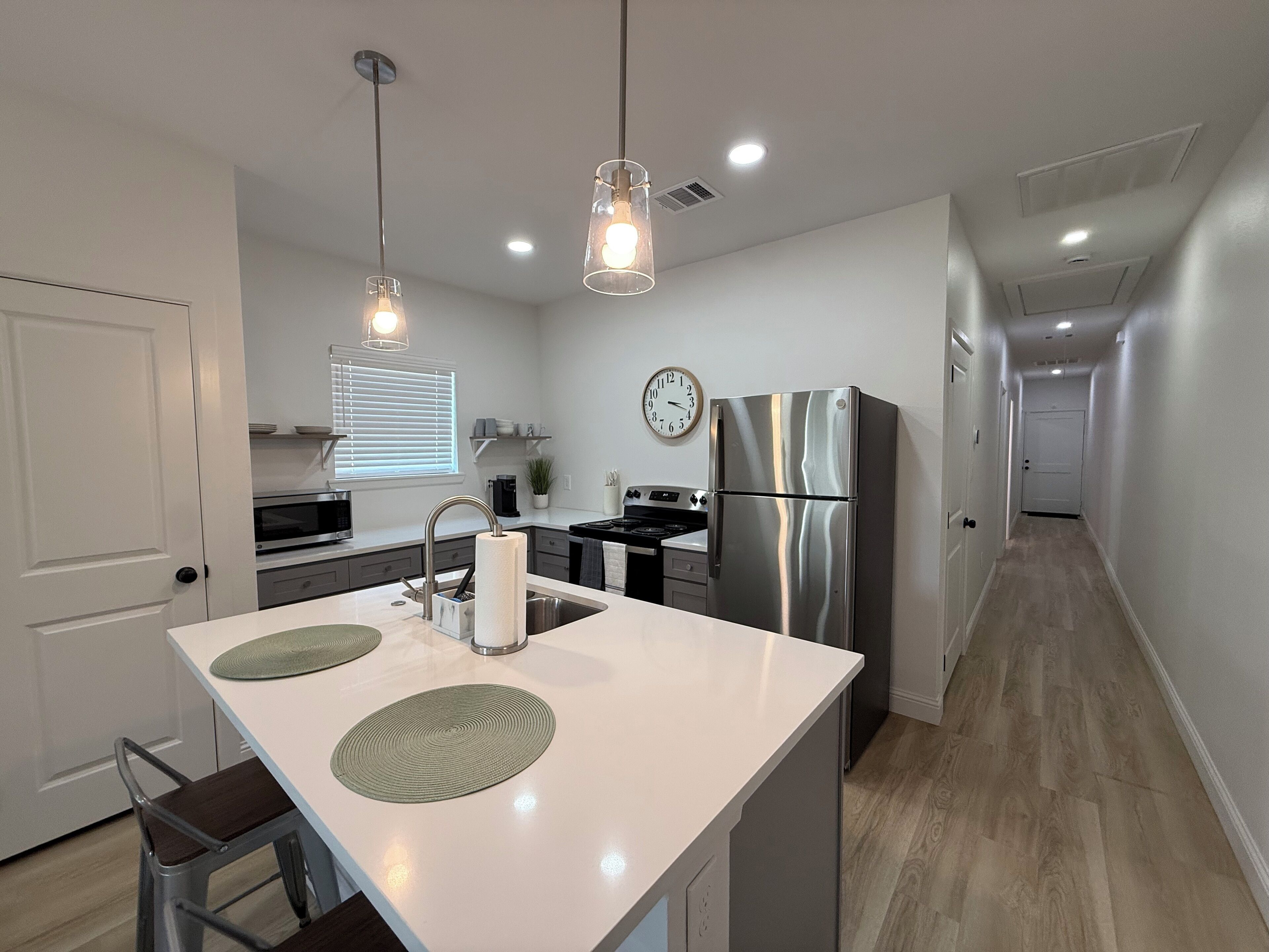 Microwave, oven, stovetop, dishwasher