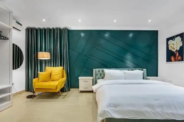 Economy Apartment, Balcony, City View | Desk, laptop workspace, blackout drapes, soundproofing