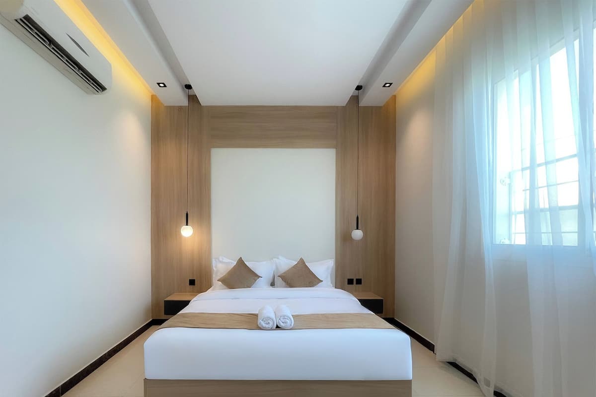 Premium bedding, memory-foam beds, free WiFi, bed sheets