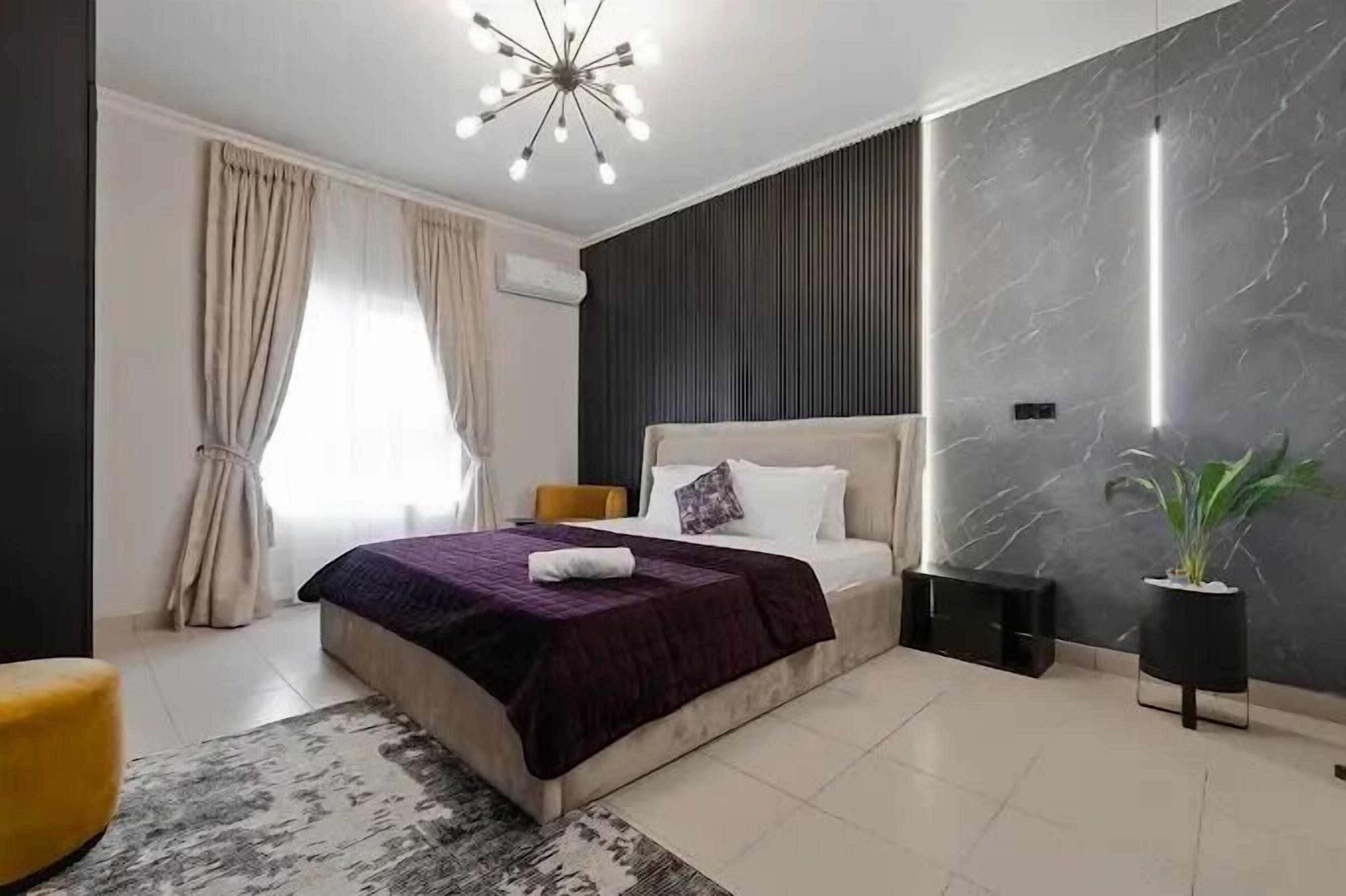 Family Apartment, Balcony, City View | Desk, laptop workspace, blackout curtains, soundproofing