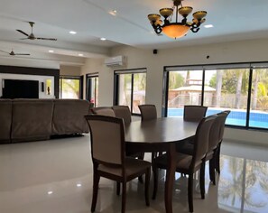 Dining - Beautiful RESORT type villa with Gazebo, Barbeque pits with party plot & banquet (Salun Vanto)
