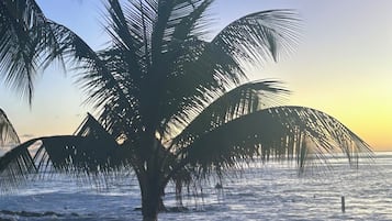 靠近海滩、沙滩椅、沙滩毛巾