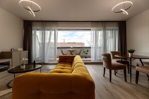 Deluxe-lejlighed - 2 soveværelser - balkon - byudsigt | Udsigt fra værelset