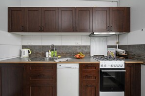 Apartment, 2 Bedrooms, Balcony, City View | Private kitchen