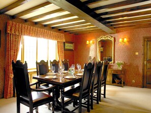 Dining - Countryside Manor House with Pool and Rural Views (Haslemere)