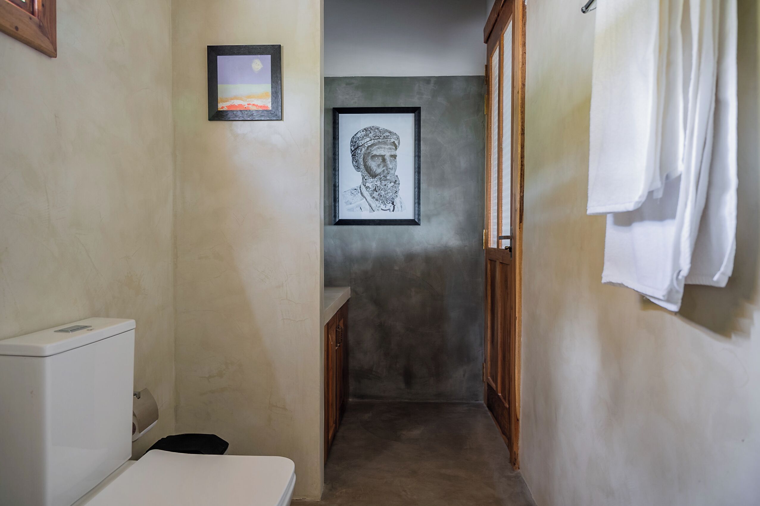 Kamar Double Mewah, pemandangan gunung | Kamar mandi | Jubah mandi