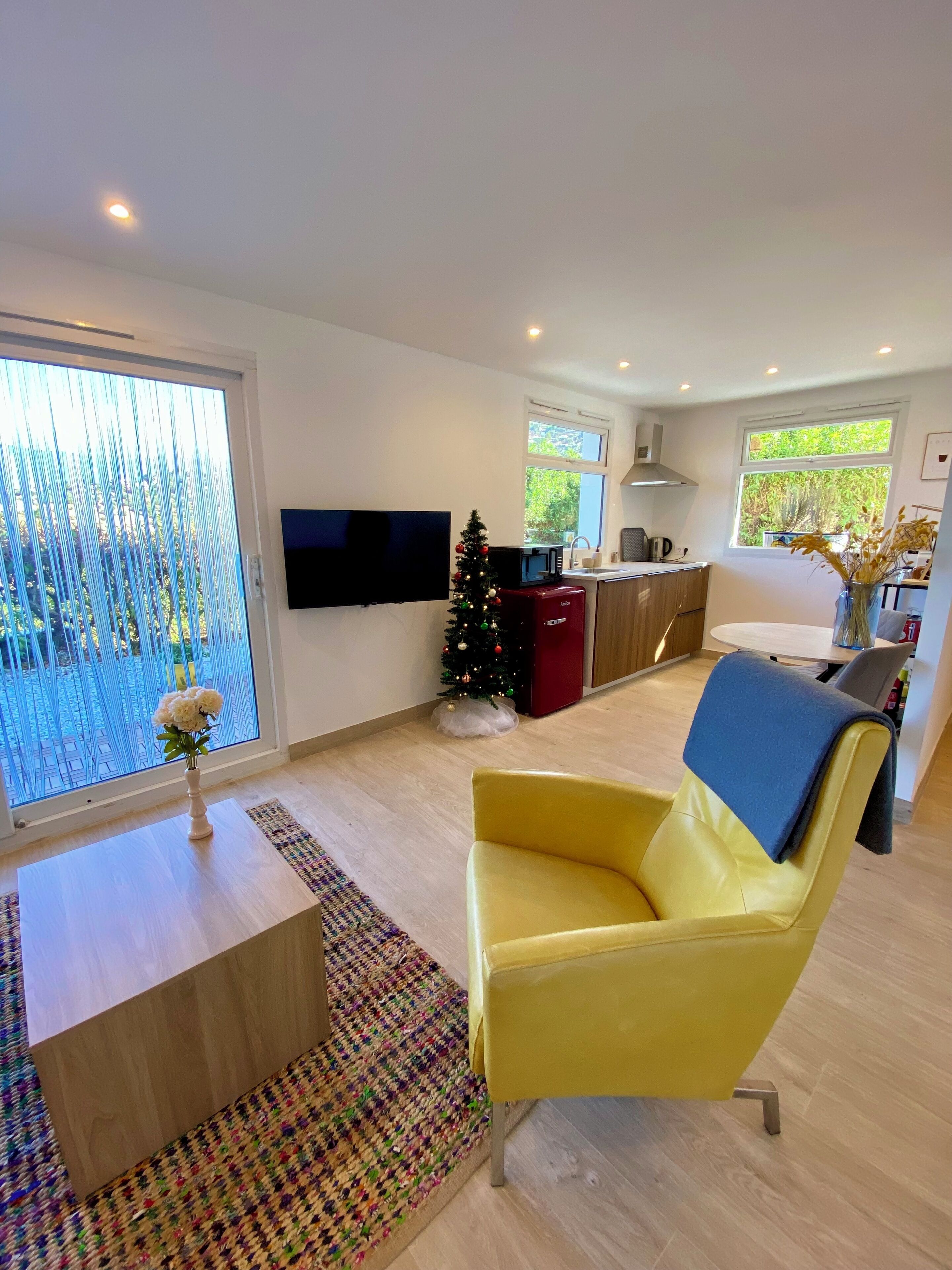 Apartment, 1 Bedroom, Mountain View | Living area | Printers