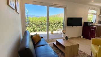 Apartment, 1 Bedroom, Mountain View | Living area | Printers