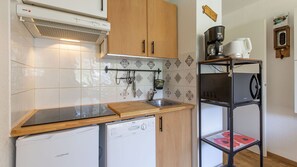 Fridge, microwave, dishwasher, electric kettle