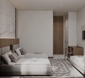 Standard Triple Room | Desk, laptop workspace, blackout drapes, soundproofing
